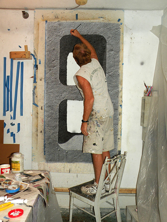 Nolan Haan painting Naked